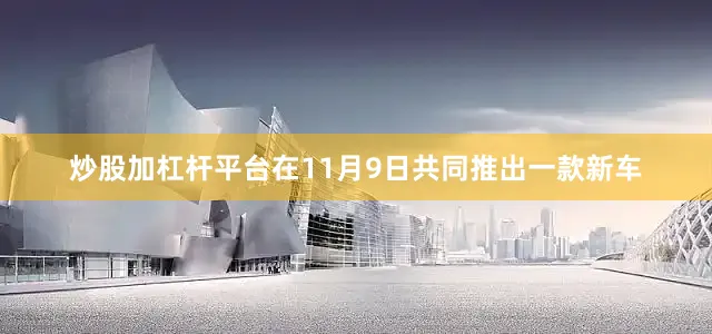 炒股加杠杆平台在11月9日共同推出一款新车